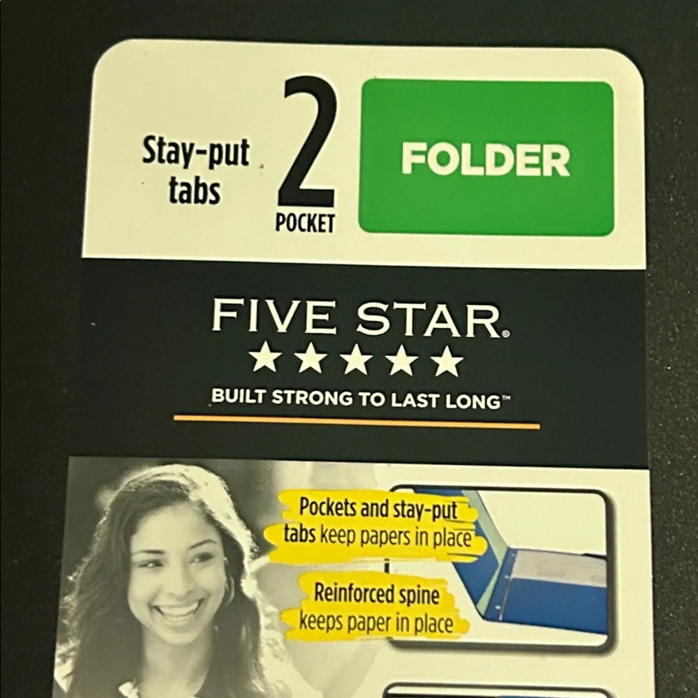Mead 5-star lot.  3 folders, 3 spiral notebooks